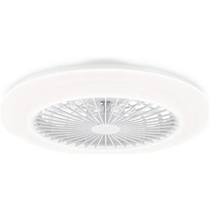 Philips LED Amigo Lampada da Soffitto con Ventilatore, SceneSwitch, 25W+60W, Telecomando Incluso, Bianco