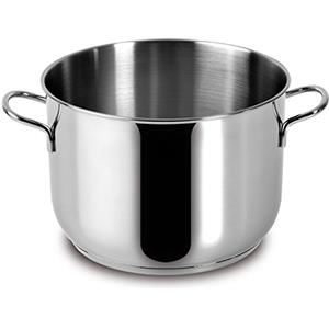 Lagostina Every Pentola Ø 18 cm in Acciaio Inox 18/10 con Fondo Lagoseal Plus, Esterno Satinato e Ampie Manicature, Adatta a Tutte le Fonti di Calore, Inclusa Induzione