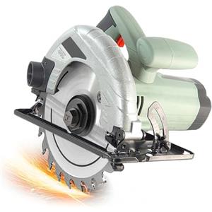 Avilia Sega Circolare con Lama Ø 18,5cm 230V - 50Hz 1200W - Potenza e Precisione per Tagli Profondi e Versatili Ideale per Legno e Metallo