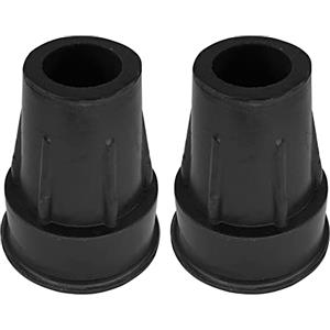 cyclingcolors 2x gommini stampelle bastone 18mm nero gomma antiscivolo con rinforzo metallico Tappo tubo tondo terminale copertura flessibili protezione