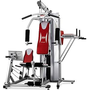 BH Fitness Global Gym Titanium G152X, Multistazione di allenamento con leg press, flessore addominale e barra trazioni