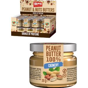 BPR Nutrition | Burro di Arachidi 100% Monodose | 20 grammi Crunchy