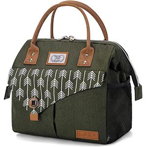 Lekesky Borsa Termica Porta Pranzo Donna 11L, Borse Termiche Morbida Isolata, Borsa Pranzo Multifunzionale Portatile, Impermeabile Borsa Frigo Pranzo per Ufficio Viaggio Picnic Lavoro Studenti, Verde