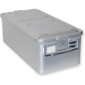 GIMA Container Standard Grigio con 2 Filtri e Fondo Non Forato - Dimensioni 580x280x200 mm