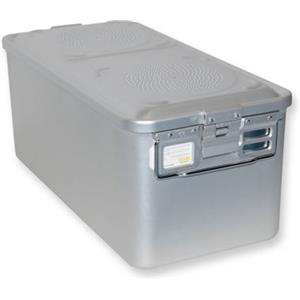 GIMA Container Standard Grigio con 2 Filtri e Fondo Non Forato - Dimensioni 580x280x260 mm