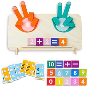 XINNIAN Giocattolo di Matematica in Legno per Imparare a contare per Bambini,Giochi Montessori Matematica,Giochi Bambini in Legno Giocattolo educativo 3 4 5 6 Anni Ragazzo Ragazza Regalo