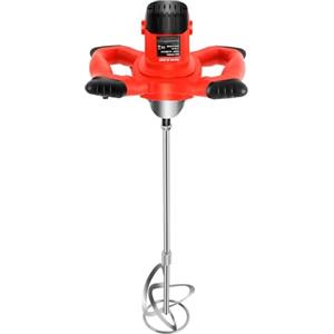 MINRS Agitatore per malta da 1500 W, mescolatore per calcestruzzo, malta a 6 marce, miscelatore per cemento, elettrico, per miscelare vernici, cemento, cemento