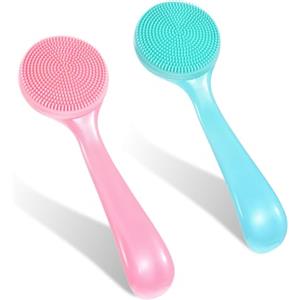 YQQYG Spazzola esfoliante per il viso, 2 pezzi, spazzola esfoliante per il viso, spazzola per la pulizia del viso, in silicone, per uomini e ragazze