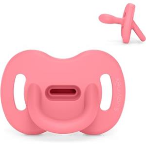 Suavinex, Ciuccio Tutto in Silicone, per Bambini 6/18 Mesi e Neonati, Ciuccio con Tettarella Fisiologica Sx Pro, Super Morbido e Flessibile, Ideale per Dormire, Color Essence,Fucsia