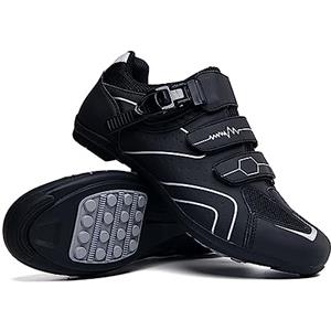 Hixingo Scarpe da Ciclismo Uomo Strada, Donna Scarpe da Strada e Mountain Bike con Suola in Gomma MTB Scarpe da Bicicletta Scarpe da Equitazione per Interni Antiscivolo e Traspiranti