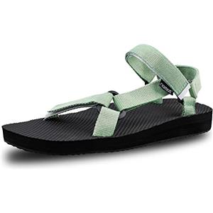 riemot Sandali Sportivi Estivi Basse Donna e Uomo,Comode Scarpe da Trekking,Sport e Mare,Arrampicata,Sandali con Cinturino alla,Verde chiaro da Donna 38 EU