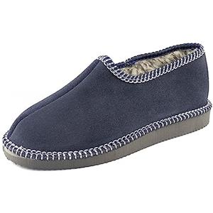APREGGIO Pantofole Donna Invernali e Pantofole Uomo Invernali - Unisex Pantofole da Donna di Lana - Pelle Pantofole Invernali da Uomo - Scarpe Donna Pratici con Suola Gomma - Scarpe Uomo Pratici