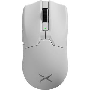 DeLUX M800Ultra Mouse Gaming Wireless, 55g, MCU Nordic 52840, Frequenza di Polling 1000Hz, Sensore PAW3395 26000DPI, Durata Della Batteria Fino a 120 ore, Tri-mode, Interruttori Huano (Bianco-600mAh)