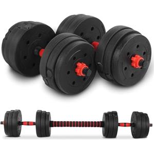 OWIJI Set Manubri Palestra Regolabili Componibili Fitness Casa Multifunzione Allenamento Completo 20 Kg Adatto Uomini Donne Allenamento Palestra Completo Versatile