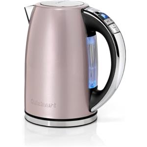 Cuisinart Bollitore elettrico Multi-Temp Jug | Ebollizione rapida | Senza fili | Rosa, finitura in acciaio inox | Capacità 1,7L| Temperatura regolabile | Filtro lavabile rimovibile