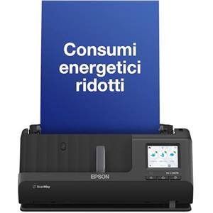 Epson ES-C380W Scanner per Documenti e Foto, Velocità Rapida di Scansione, Connessione Wireless, Facile da Usare e Ottimizzato per la Gestione dei Documenti, 600 dpi x 600 dpi