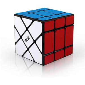 XMDCuber QY Toys Fisher Cube 3x3 Black,YiLeng Speed Cube, Cubo Magico Irregolare