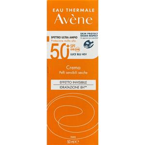 AVENE (Pierre Fabre It. SpA) Avene Solare Crema SPF50+ Effetto Invisibile - Crema solare idratante finish invisibile - 50 ml
