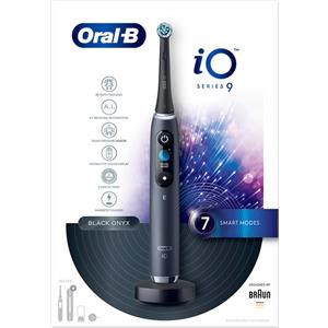 Oral-B io Series 9 Black, Spazzolino Elettrico Smart Ricaricabile con Testina rotante