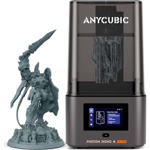 ANYCUBIC Photon Mono 4 Ultra 10K Stampante 3D Resina, Schermo HD Mono da 7'' e Sorgente Luminosa COB, Stampa Veloce da 120 mm/h, Rilevamento Intelligente, Dimensioni di Stampa 6,04''x3,42''x6,49''