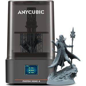 ANYCUBIC Photon Mono 4 10K Stampante 3D Resina, Stampa Veloce da 70 mm/h, Stampante a Resina LighTurbo Matrix Aggiornata, Grande Formato di Stampa 153,4 x 87 x 165 mm³ (2,2L)