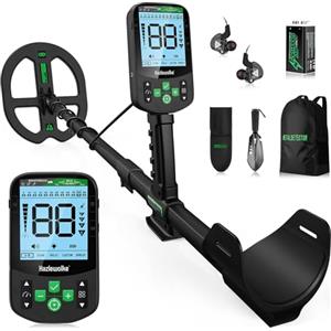 hazlewolke 120 CM MAX Profondità Massima Metal Detector Professionale Oro, Bobina Impermeabile Da 11''DD, Metaldetektor ad Alta Sensibilità, Modalità Professionale 5 con Pinpoint