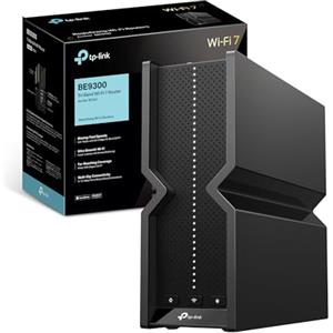 TP-Link Archer BE550 Router WiFi 7, Tri-Band BE9300Mbps, Canali 320 MHz, Banda 6 GHz, 5 porte 2.5G, Porta USB 3.0, EasyMesh, 6 × Antenne interne, Ripetitore WiFi Mesh, VPN Client e Server