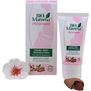 Pilogen Carezza - Bio Mamma Crema Seno Preparatoria 100% Biologica con Oli Naturali di Mandorle e Argan, Rigenerante e Antismagliature, 50 ml