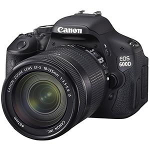 Canon EOS 600D (18-135 IS), 18Mpx Fotocamera Reflex Digitale (Nero)