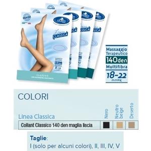 Sauber Collant 140 Denari Maglia Liscia Neutro Beige 1 Lineaclassica
