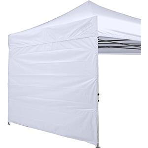 ABCCANOPY Pannello laterale per gazebo a gamba dritta da 2,5 x 2,5 m, solo 1 parete laterale (bianco)