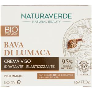 Naturaverde Natural Beauty Bio Bava Di Lumaca Crema Viso Idratante - Elasticizzante - 50 ml