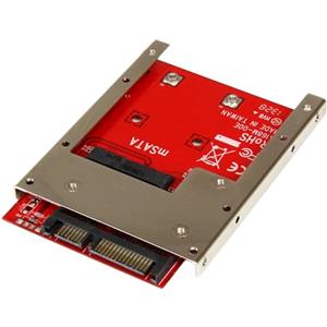 StarTech.com Convertitore per SSD mSATA a SATA da 2,5, Scheda adattatore mSATA a SATA per alloggiamenti 2.5 Altezza: 7mm (SAT32MSAT257)