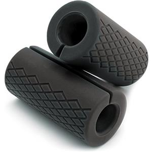 CampTeck U6816 Thick Grip Silicone Impugnature Spesse per Barra Bilanciere Manubri Pesi- Aumenta Dimensioni Braccia, Bicipiti, Tricipiti, Avambracci e Grip Impugnatura - Set di 2 (Nero)