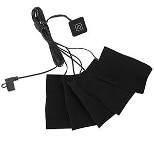 Yinhing Tappetino Riscaldante per Abbigliamento, Termoforo Impermeabile 5 In1 con 3 Modalità Controllo della Temperatura Termoforo Elettrico per Abbigliamento USB Elemento Riscaldante per Campeggio Escursioni