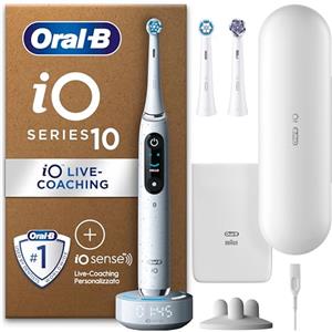 Oral-B Spazzolino Elettrico Ricaricabile iO 10 Nero, 3 Testine, 1 Custodia Da Viaggio Ricaricabile. 1 Spazzolino