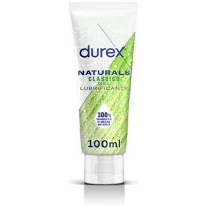 Durex Natural Gel Lubrificante Intimo 100ml - 100% Ingredienti Naturali, Adatto per Ogni Tipo di Rapporto