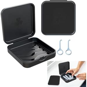 WZWZO Porta Apparecchio Denti Bite, 2 Pezzi Porta Bite Dentale, Porta In visalign, Custodia Apparecchio Denti, Scatola di Ritegno Custodie Ortodontiche,Custodia Protettiva per Dentiere,Paradenti Ortodontico