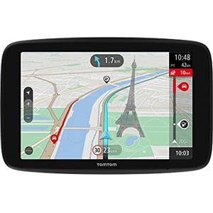 TomTom Navigatore per automobili TomTom GO Navigator (6 pollici, informazioni sul traffico in tempo reale e Avvisi su Tutor e Autovelox di prova, Mappe del mondo, aggiornamenti tramite WiFi)