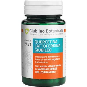 Giubileo Quercetina Latt Ferrina 30 cps - Integratore con estratti vegetali e acerola per il supporto del sistema immunitario