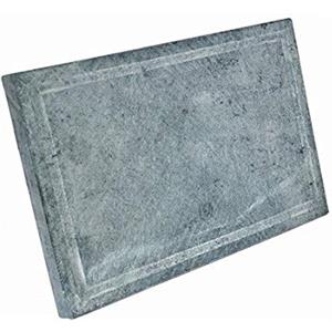 Life in Garden Pietra Naturale ollare Spessore 2 cm di Ricambio per bistecchiera lavica per Barbecue griglia Carne Verdure Pesce Made in Italy (20x30x2 cm)