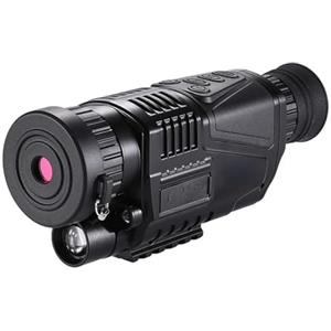NGBFF Visore Notturno, Visione notturna monoculare 5X40 infrarossi IR 400M Digital Scouting Video DVR for caccia sicura all'aperto P1X-0540,per birdwatching, sport all'aria aperta, viaggi, campeggio