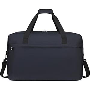 KONO 55x35x25cm Borsa da Viaggio Grande Leggero Palestra Borsone da Viaggio con Tracolla (Blu Scuro)