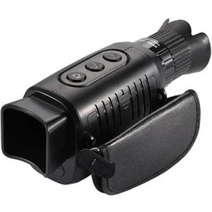 NGBFF Visore Notturno, Dispositivo di visione notturna monoculare Telecamera a infrarossi HD 1080P Telescopio da caccia con zoom digitale 5X Ricerca esterna Buio completo 300m,per birdwatching, sport all'a