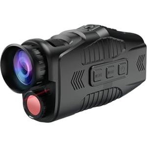NGBFF Visore Notturno, R11 1080P Dispositivo di visione notturna monoculare Zoom digitale 5x Visione notturna a infrarossi Telescopio da caccia Outdoor Day Night Dual Use Full,per birdwatching, sport all'a