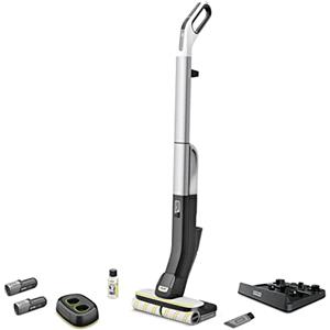 Kärcher Lavapavimenti FC 4-4 Cordless + Batteria 4V intercambiabile - 3in1 Lava e rimuove ogni tipo di sporco - Adatta a tutti i pavimenti - 90 m² a ricarica-Doppio Serbatoio-PetFriendly-Pulito NoStop