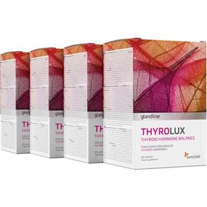 Sensilab Tiroide - Compresse di iodio - L-tirosina, Iodio, Selenio, Magnesio, Schisandra, Zinco- Nutrienti e minerali di origine vegetale - 240 capsule - Thyrolux Sensilab