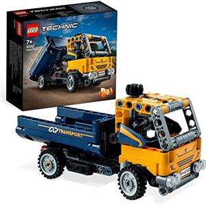 LEGO Technic Camion Ribaltabile, Set 2 in 1 con Camioncino ed Escavatore Giocattolo, Giochi per Bambini e Bambine dai 7 anni in su, Idee Regalo 42147