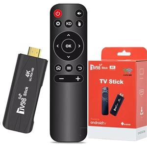 szseynmy Android TV Stick 12.0 DDR4 2GB RAM 16GB H313 Quad-Core 64bit WiFi5 Dual 2.4G/5G WiFi 4K HDR10+ Ultra USB HD Smart TV Stick Box (H 2+16)