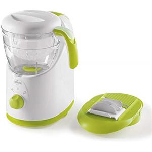 Chicco Cuocipappa Multifunzione Easy Meal per lo Svezzamento, Omogeneizzatore per Neonati e Bambini, Frullatore e Scaldapappa, con Cottura a Vapore e grattugia Cut Express, Riscalda e Scongela